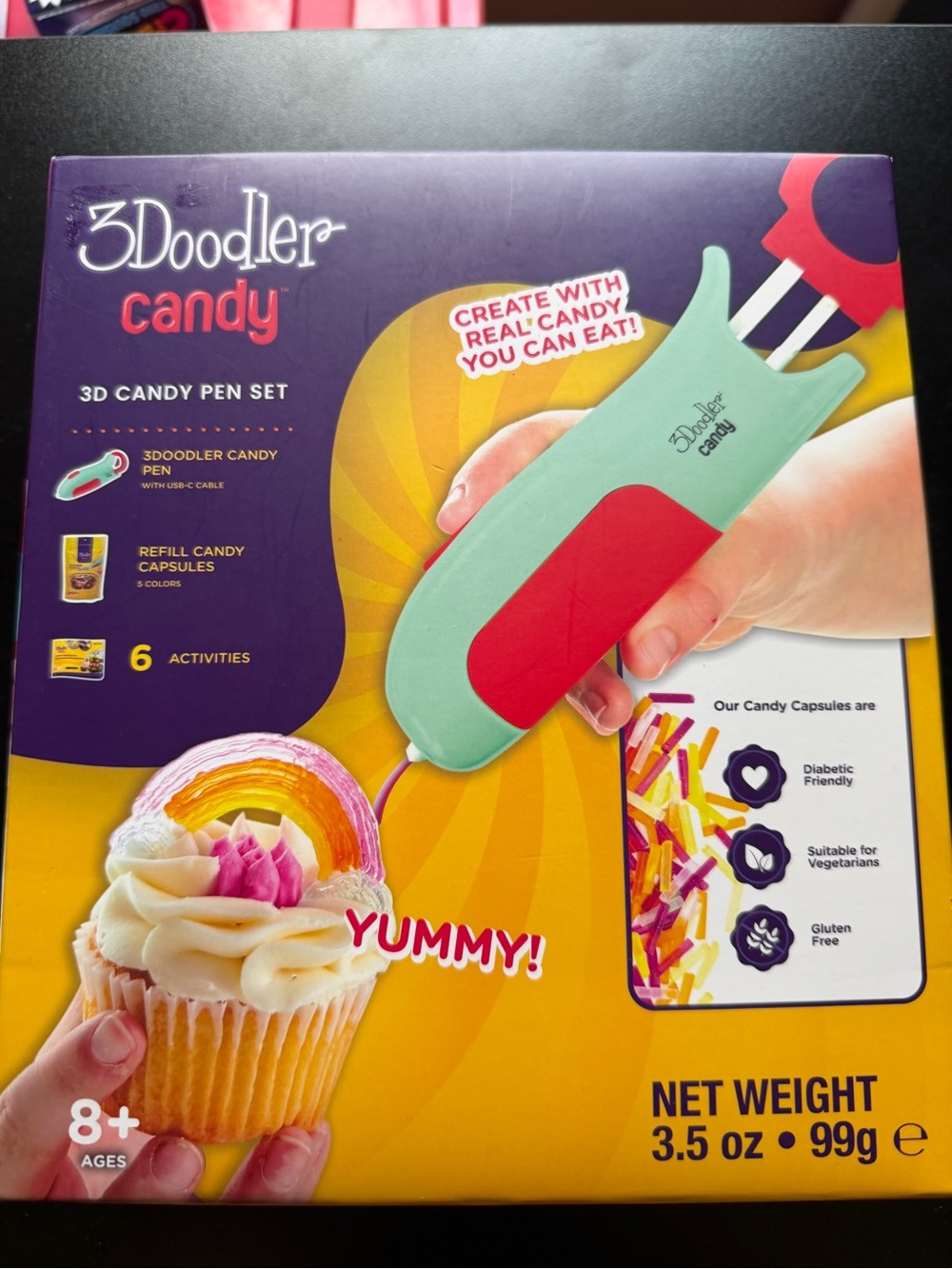 New 2Doodler Candy 3D Pen Candy Set Create REAL Candy to Eat 8+